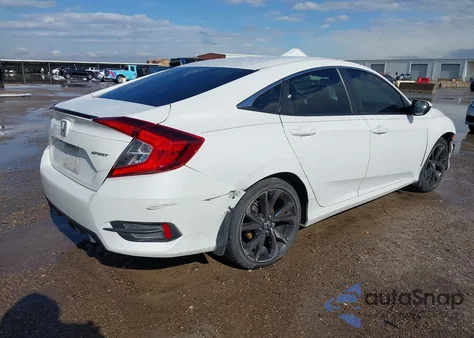 2020 Honda Civic Sport z USA, uszkodzony, nr VIN 2HGFC2F87LH568497
